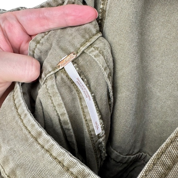 FREE PEOPLE Small Go West Utility Jumpsuit in Moss Revolve Open Back Cargo S - Picture 8 of 16